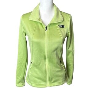 The North Face Jacket Women's Small‎ Lime Green Highanddry Fleece Liner Full Zip